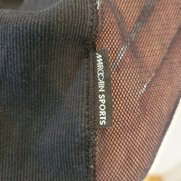 Marc Cain sports long black cardigan back mesh - size medium - Picture 3 of 8